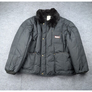 Refrigiwear Puffer Jacket Mens 3XL Polar Coat Black Outdoor Arctic Siberian Coat